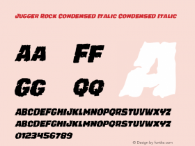 Jugger Rock Condensed Italic