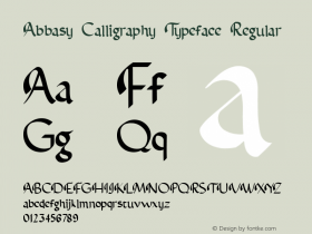 Abbasy Calligraphy Typeface