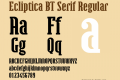Ecliptica BT Serif