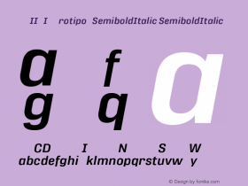 MAIIXI+Protipo-SemiboldItalic