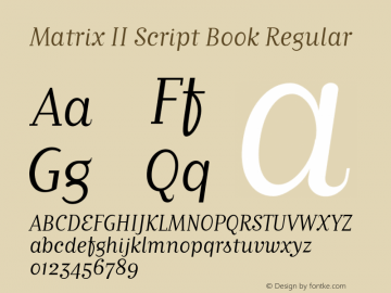 Matrix II Script Book