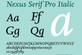 Nexus Serif Pro