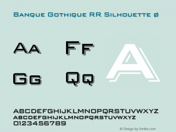 Banque Gothique RR Silhouette