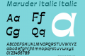 Maruder Italic