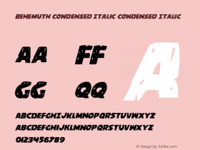 Behemuth Condensed Italic