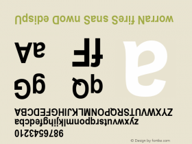 Upside Down Sans Serif