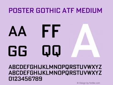 Poster Gothic ATF