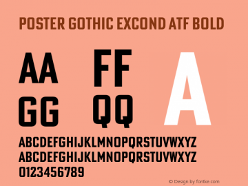 Poster Gothic ExCond ATF