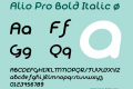 Alio Pro Bold Italic