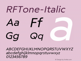 RFTone-Italic