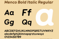 Menco Bold Italic