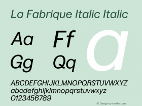 La Fabrique Italic