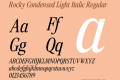 Rocky Condensed Light Italic