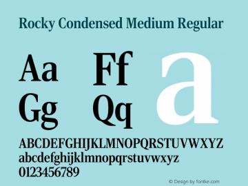 Rocky Condensed Medium