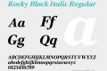 Rocky Black Italic