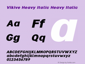Vikive Heavy Italic