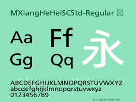 MXiangHeHeiSCStd-Regular