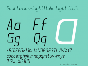 Soul Lotion-LightItalic