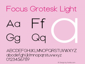 Focus Grotesk