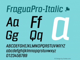 FraguaPro-Italic