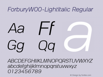 ForburyW00-LightItalic