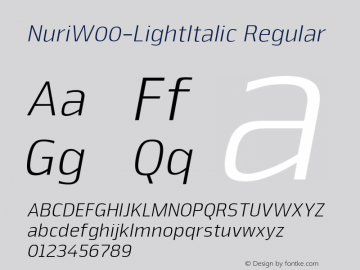 NuriW00-LightItalic