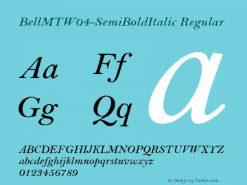 BellMTW04-SemiBoldItalic