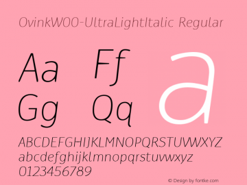 OvinkW00-UltraLightItalic