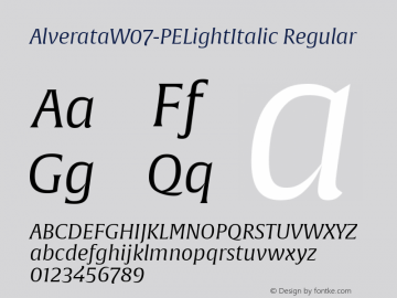 AlverataW07-PELightItalic