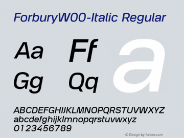 ForburyW00-Italic