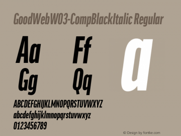 GoodWebW03-CompBlackItalic