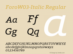 ForoW03-Italic