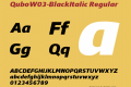 QuboW03-BlackItalic