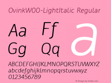 OvinkW00-LightItalic