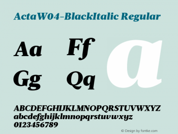 ActaW04-BlackItalic