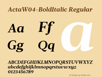 ActaW04-BoldItalic