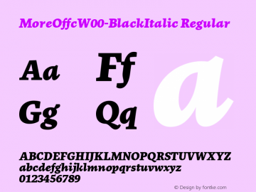 MoreOffcW00-BlackItalic