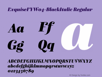 ExquiseFYW04-BlackItalic