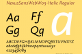 NexusSansWebW03-Italic