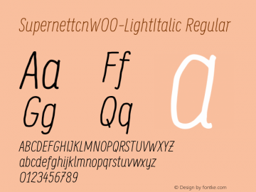 SupernettcnW00-LightItalic