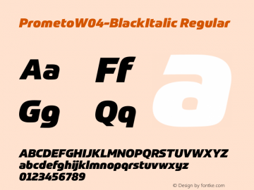 PrometoW04-BlackItalic