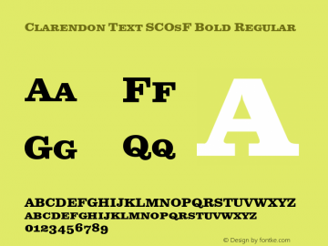 Clarendon Text SCOsF Bold