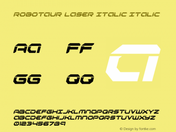 Robotaur Laser Italic