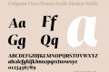 Enigma Fine Heavy Italic