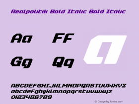 Realpolitik Bold Italic