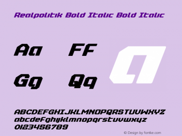 Realpolitik Bold Italic