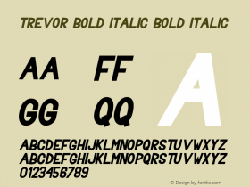 Trevor Bold Italic