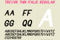 Trevor Thin Italic