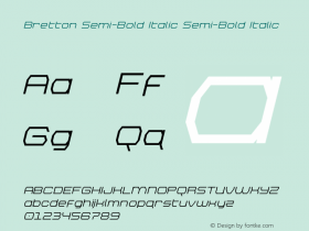 Bretton Semi-Bold Italic
