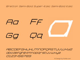 Bretton Semi-Bold Super-Italic